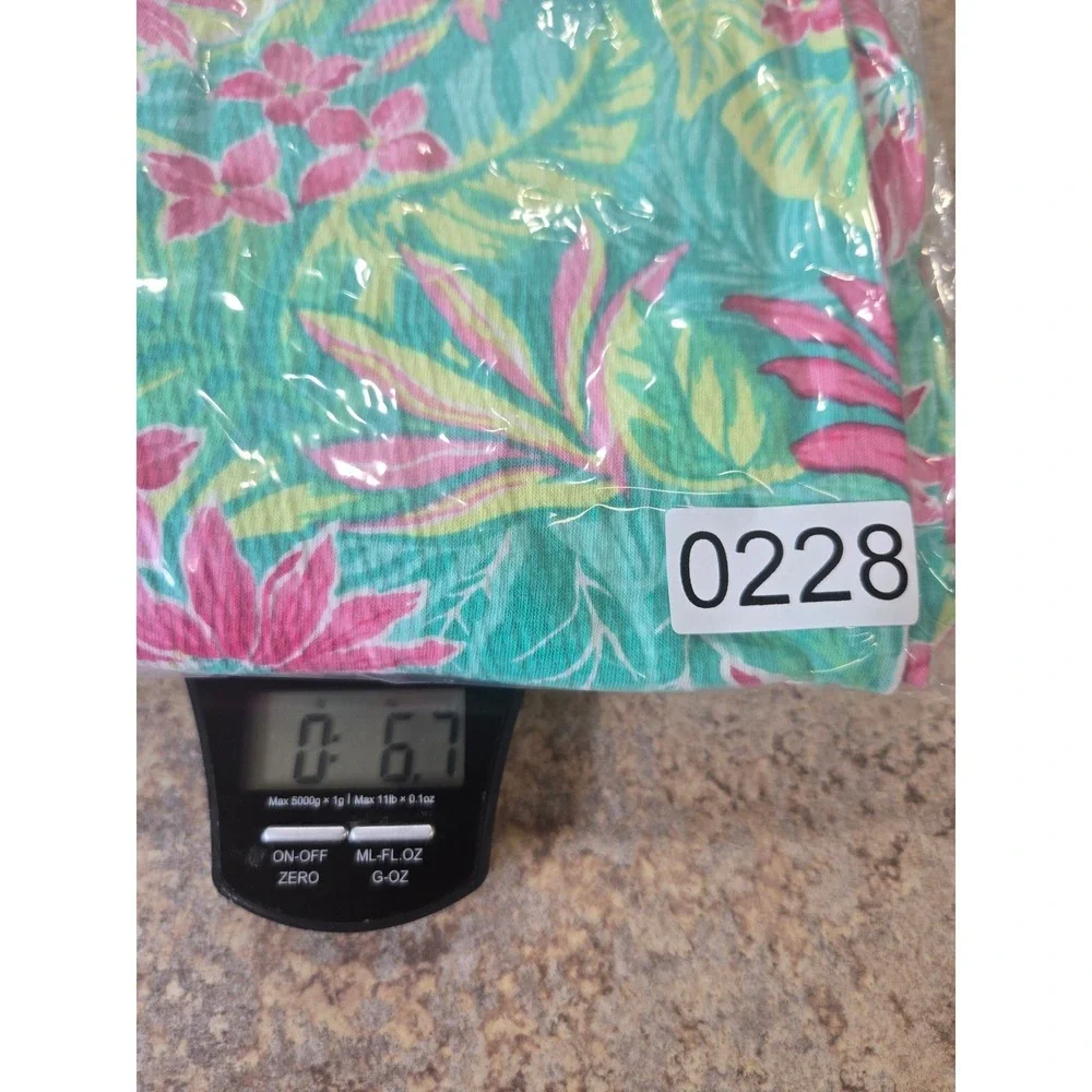 Tommy Bahama Girls 2-Piece Tropical Floral Set Smocked Top Wide Leg Pants S 5/6